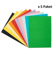 Bigpoint Fon Kartonu 25x35cm Karışık 10 Renk x 5 Paket