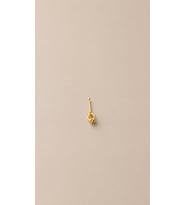 925 Ayar Gümüş Unisex Burun Hızması Gold Renk Minimal Piercing Nose Stud Kadın Erkek