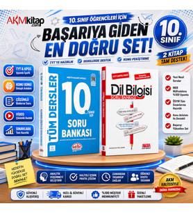 Editör Yayınları 10.Sınıf VİP Tüm Dersler ve AKM Dil Bilgisi Soru Bankası Seti 2 Kitap