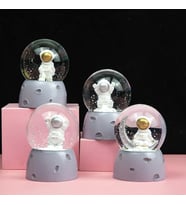 Mini Işıklı Astronot Kar Küresi