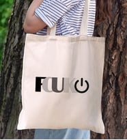 BK Gift Fcuk Tasarımlı Kanvas Bez Çanta, Baskılı Omuz Çantası, Alışveriş Çantası, Plaj Çantası, Arkadaşa Hediye-2