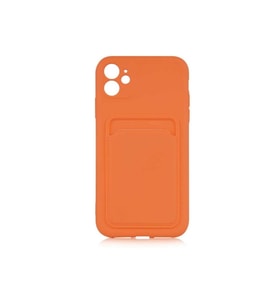 Apple iPhone 12 Uyumlu Kılıf Zore Ofix Kapak (Turuncu)