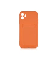 Apple iPhone 12 Uyumlu Kılıf Zore Ofix Kapak (Turuncu)