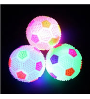 3 PCS FLASHING LİGHT UP BALL 3 ADET SESLİ LED IŞIKLI MİNİ FUTBOL TOPU YOYO IŞIKLI STRES OYUNCAĞI
