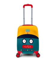 CORAL HIGH 16746 LACİVERT ÇİVİT ROBOT DESENLİ MİNİ ÇOCUK VALİZİ