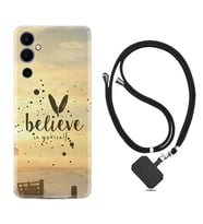 Tecno Pova 4 Kılıf Resimli Boyun Askılı İpli Desenli Silikon Belive in Yourself 1316