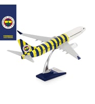 Zekupp Boeing 737-800 1/100 Ölçek Fenerbahçe Lisanslı Çubuklu Tasarım Maket Uçak (UCK0192)