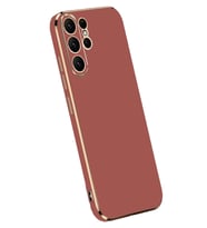 Newface Samsung Galaxy S24 Ultra Kılıf Volet Silikon - Kırmızı