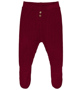 Civil Baby Patikli Raporlu 3-12 Ay Eşofman Altı - Siyah (Bordo)