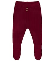 Civil Baby Patikli Raporlu 3-12 Ay Eşofman Altı - Siyah (Bordo)