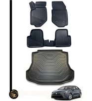 Toyota Corolla 2019 3D Havuzlu Paspas Ve Bagaj Havuzu İkili Set