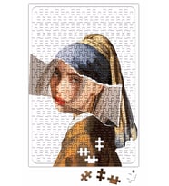 Billie Eilish İnci Küpeli Kız Puzzle 240 Parça Yapboz