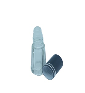 BOŞ PARFÜM ŞİŞESİ 3 ML (3 ADET) SİYAH KAPAKLI ROLL-ON BOŞ ŞİŞE