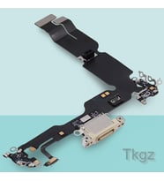 Apple İphone 15 PLUS Full Şarj Soketi Filmi FLEX (SARI)