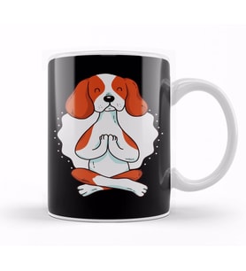 Cavalier Dog Yoga For Yogi And Lover Gift Kupa Bardak Porselen