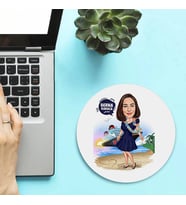 Kişiye Özel Hawaii Kızı Karikatürlü Mousepad