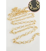 7 mm Noktalı Oval Zincir 1 metre