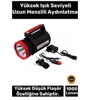 Premium 2 Florasan Led Beyaz Aydınlatma 1000 Lümen 5 Metre Kablolu Çift Yönlü Büyük Fener