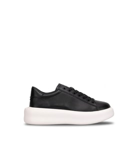 Lufian 111230328 Gage Erkek Hakiki Deri Klasik Sneaker Siyah