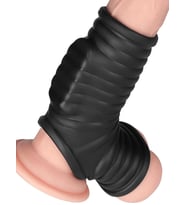 Fastieshop Vibrating Wave Knights Ring Testisli Penis Kılıfı (Siyah)
