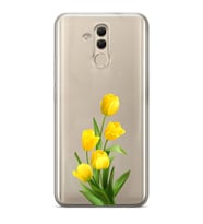 Huawei Mate 20 Lite Uyumlu Baskılı Yumuşak Silikon Şeffaf Telefon Kılıfı