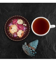 Valerine Life Sarı Pembe Güllü Yıkanabilir Kaydırmaz Ofis Çay Fincan Bardak Altlığı 10x10cm 6 Adet