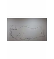 110cm-48cm Dilsiz Türkiye Haritası + kalem