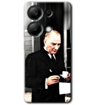 Redmi Note 13 Pro 4G Kılıf HD Desen Baskılı Kılıf - Atatürk Türk Kahvesi