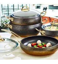 Collection 9 Parça Granit Küre Model Tencere Seti