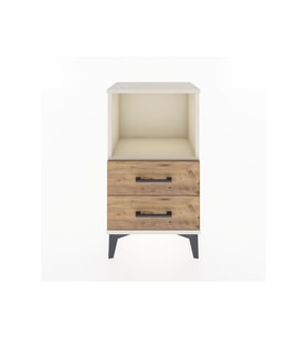 Arges Komodin Tek Raflı 2 Çekmeceli 44x30x80 Aytaşı-Çam