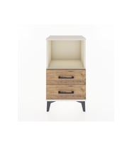Arges Komodin Tek Raflı 2 Çekmeceli 44x30x80 Aytaşı-Çam