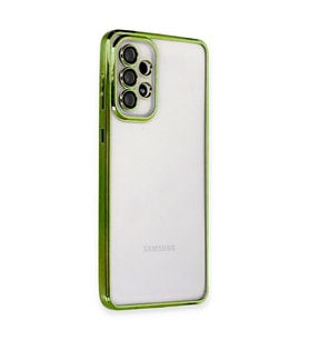 Samsung Galaxy A73 5g Kılıf Razer Lensli Silikon - Yeşil