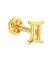 Tragus Altın Piercing – İkizler Burcu
