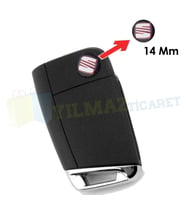 Seat Metal Alaşım Logo Amblem Arma 3M 1 Ad 14 Mm Yüksek Kalite (ANAHTARLIK DEĞİLDİR)