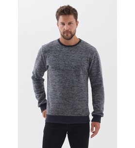 Erkek Bisiklet Yaka Pamuklu Basic Regular Fit Sweatshirt
