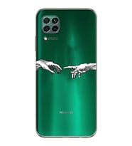 Huawei P40 Lite Uyumlu Baskılı Yumuşak Silikon Şeffaf Telefon Kılıfı