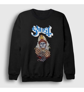 Presmono Unisex Siyah Hands Ghost Sweatshirt 51900tt