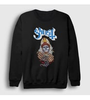 Presmono Unisex Siyah Hands Ghost Sweatshirt 51900tt
