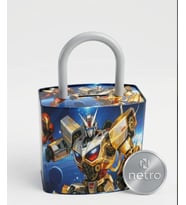 KİLİT Şeklinde Dev Boy Kumbara 26x17 Cm Hediyelik Metal Kumbara KAPAKLI kolay açılabilir model