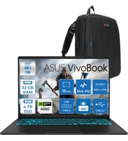 Asus Vivobook 16 V3607VU Intel Core 5 210H 32GB 4tb SSD RTX4050 6gb Freedos 16" Wuxga 144HZ 300NITS Taşınabilir Bilgisayar RP276F12 + Zetta Çanta