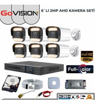 6’LI 2MP FULL COLOR 3.6MM LENS 1080P FULLHD WARMLED AHD DIŞ MEKAN SETİ