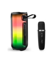 Pilelistore   Pluse 5 Mikrofonlu RGB Kablosuz Hoparlör - Siyah