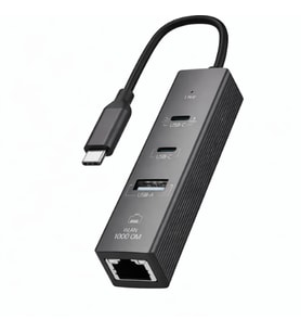 Type-C To 2 Type- Usb Gigabit Ethernet ZR1207