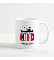 Balıkçı Kupa Bardak (1. Tasarım) (Beyaz)