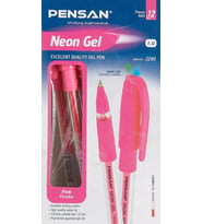 Pensan Tükenmez Kalem Jel 1.0 MM Neon Pembe (12 Li Paket)