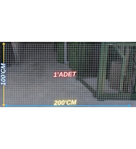 Hasır Tel-( 3 x 3 Göz Aralıklı - 3.65'mm ) ( 100 x 200 Ebatında )-( 1 ADET ) (Gri)