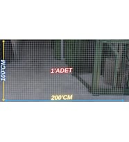 Hasır Tel-( 3 x 3 Göz Aralıklı - 3.65'mm ) ( 100 x 200 Ebatında )-( 1 ADET ) (Gri)