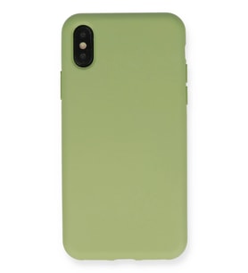 Pilelistore   iPhone XS Max Kılıf Nano içi Kadife Silikon - Yeşil