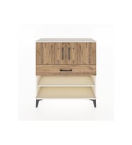 Arges Şifonyer 3 Raflı Tek Çekmeceli 2 Kapaklı 88x30x96 Aytaşı-Çam
