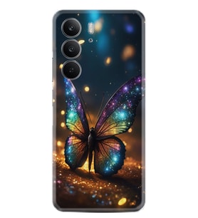 Realme C75 Kılıf Boutique Baskılı Resimli Rengarenk Kelebek Pcode -097